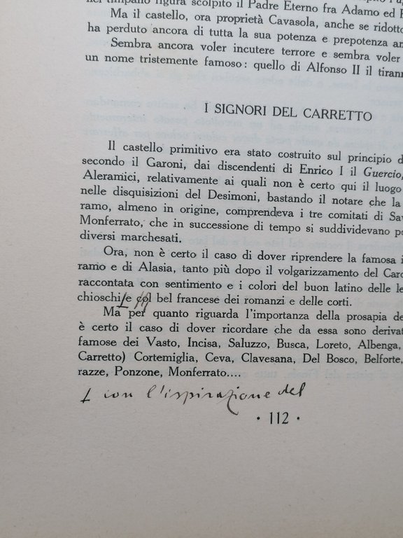 Castelli Liguri Libro Brunetti Genova 1932 Autografato Storia Castelli Liguria