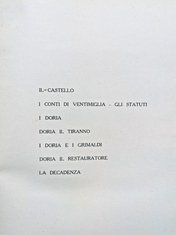 Castelli Liguri Libro Brunetti Genova 1932 Autografato Storia Castelli Liguria