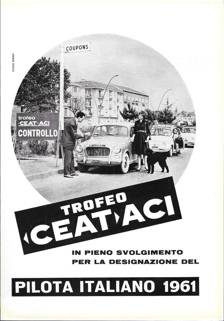 CEAT ACI Trofeo pilota italiano 1961. Advertising 1961 | Immagine principale