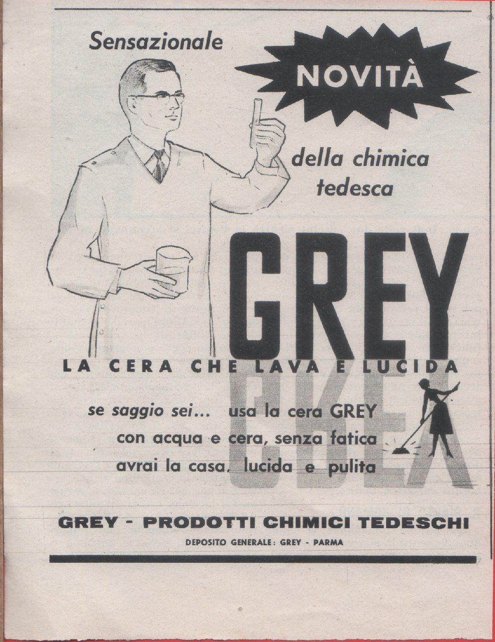 Cera Grey. Advertising 1947 | Immagine principale