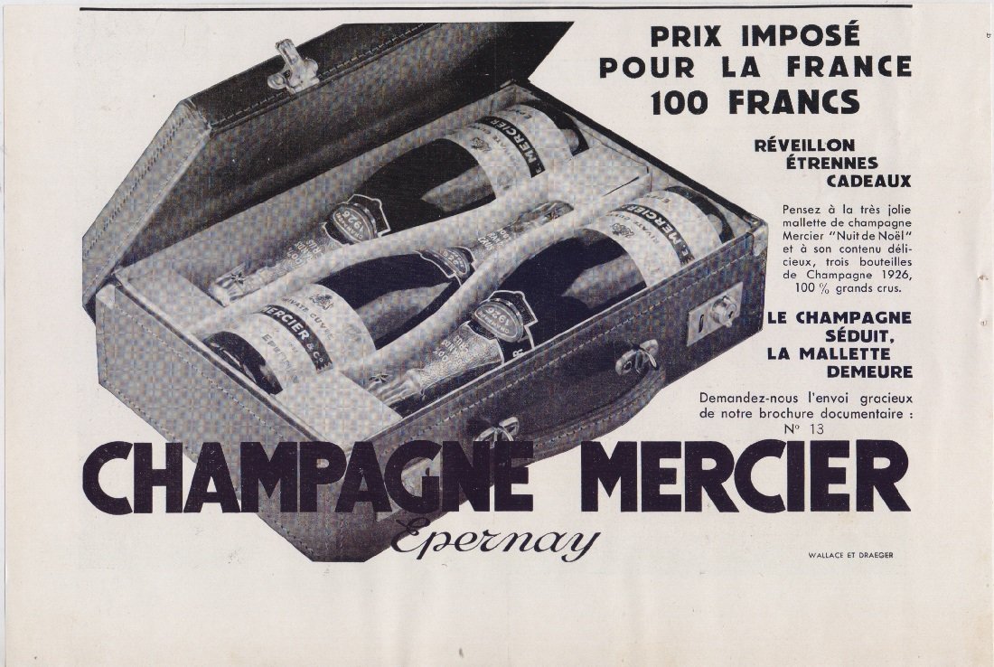 Champagne Mercier. Advertising 1931 | Immagine principale