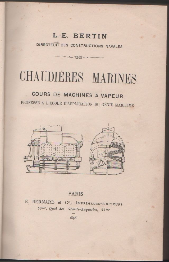 Chaudieres Marines. Cours de machines à vapeur professé ..... - … | Immagine principale