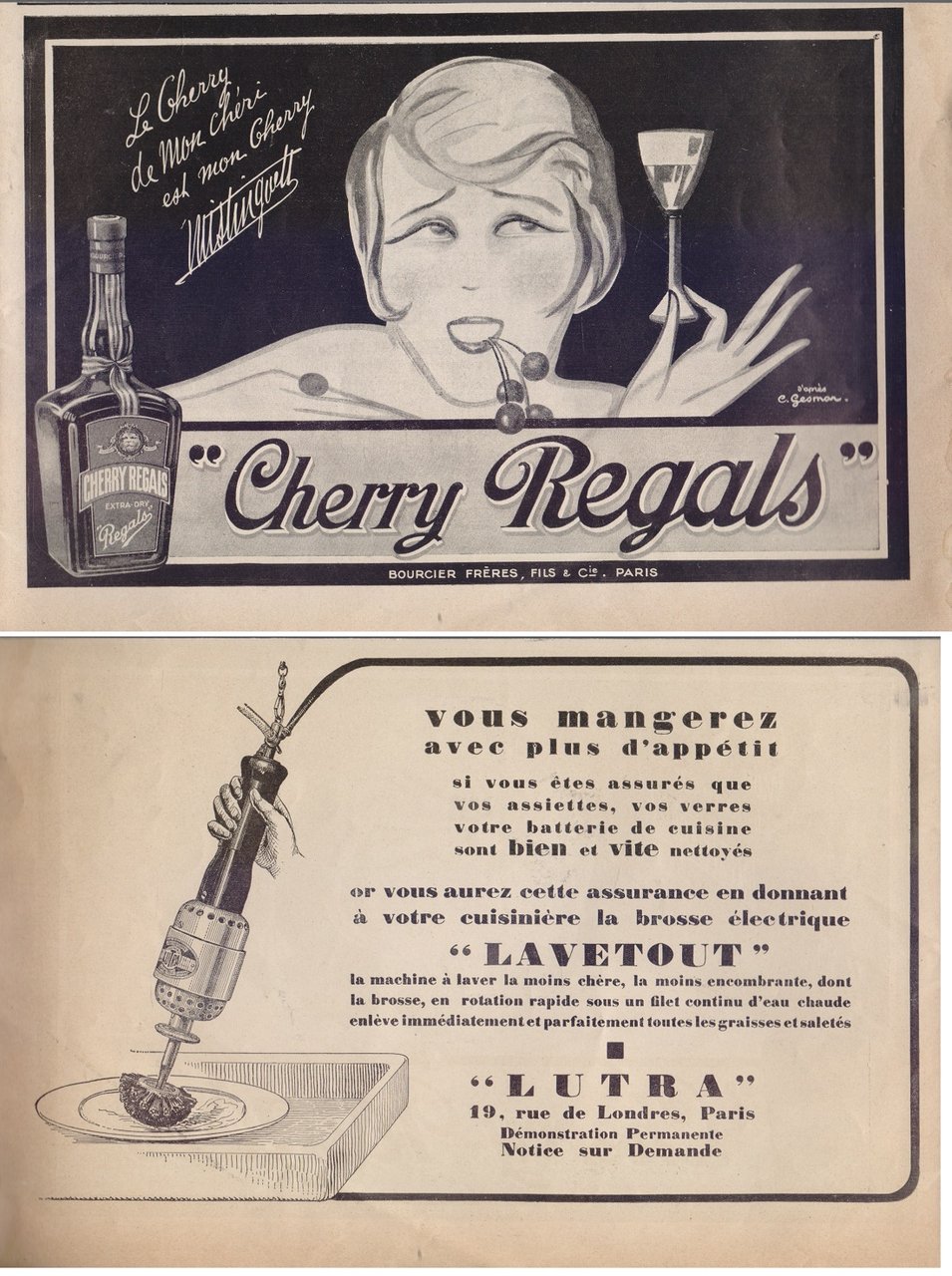 Cherry Regals/ Lavetout Lutra. Advertising 1926 | Immagine principale