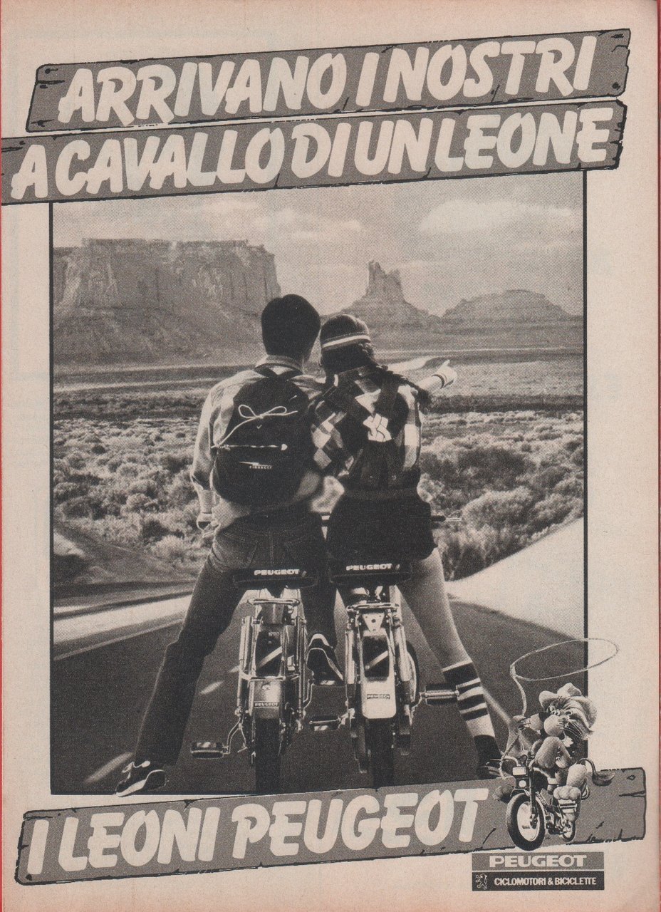 Ciclomotori Peugeot. Advertising 1981 | Immagine principale