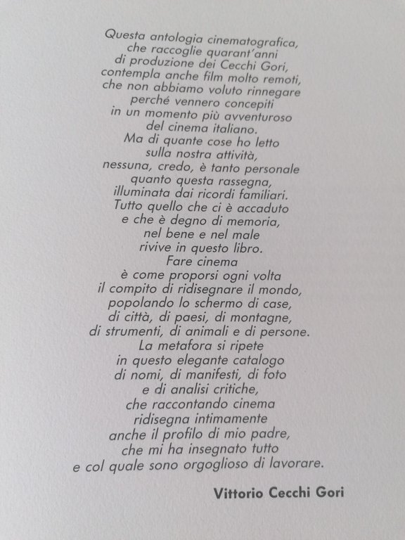 Cinema Amore Mio Libro Mario Cecchi Gori Biografia Illustrata Il …