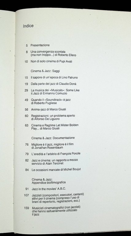 Cinema &amp; Jazz - Libro Quaderni di Musica e Film …