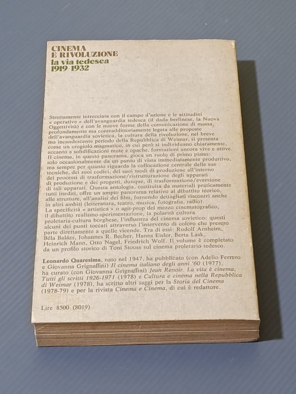 Cinema e Rivoluzione. La via tedesca 1919-1932