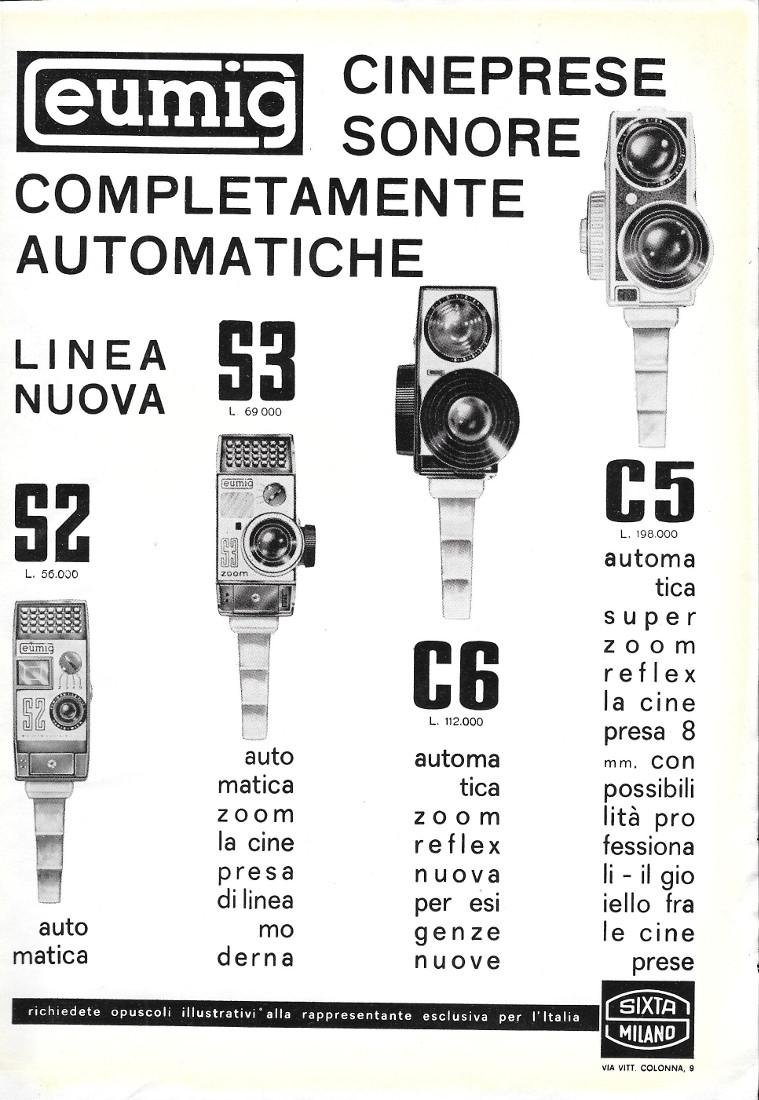 Cineprese Eumig. Advertising 1963 | Immagine principale