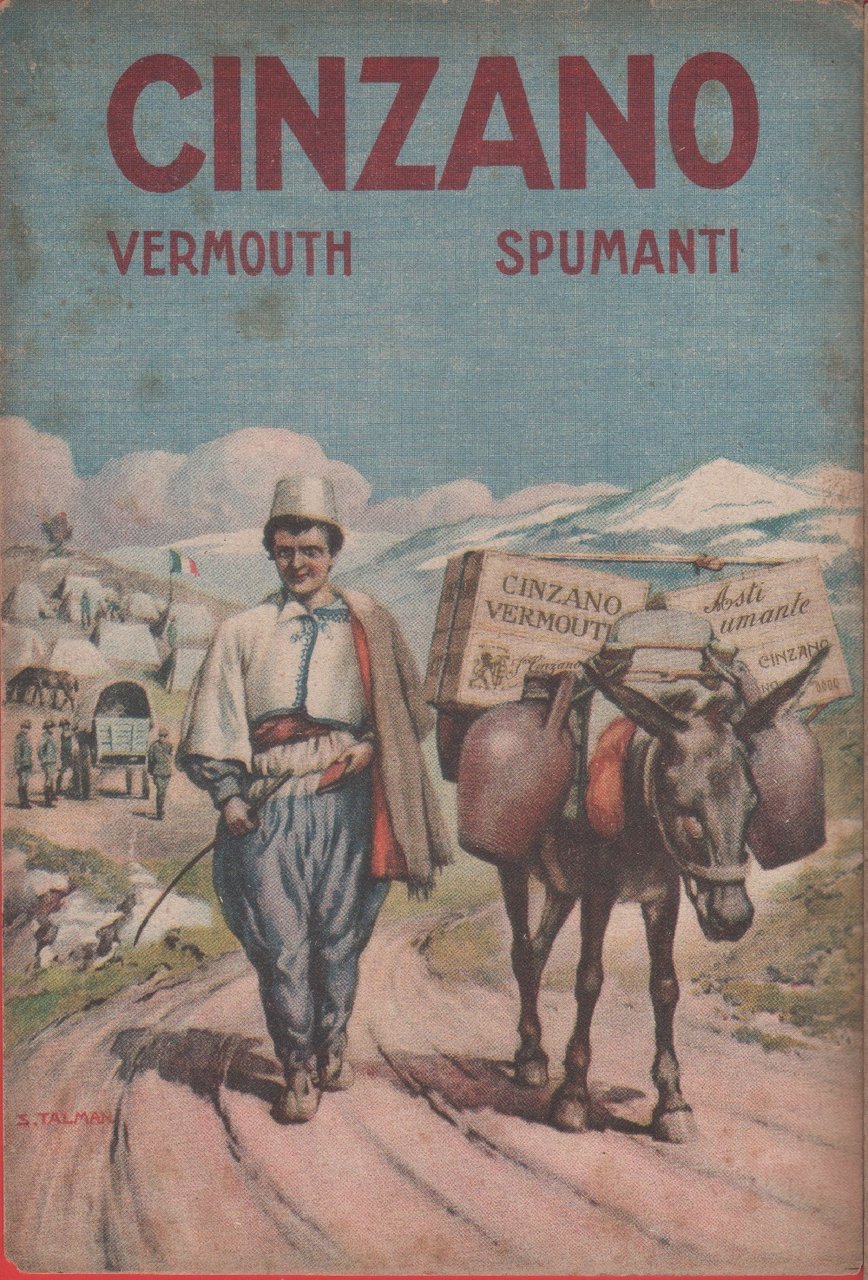 Cinzano Vermuth spumanti. Advertising 1918 | Immagine principale