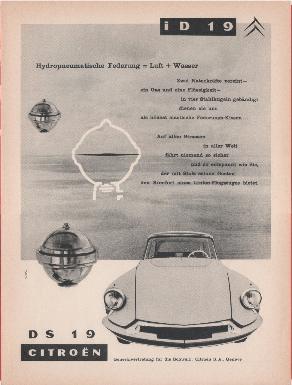 Citroen ID 19 e DS 19. Advertising 1959 | Immagine principale
