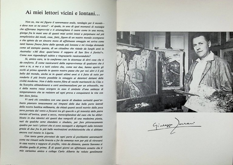 Civitas Sancti Romuli 1977 Libro Famija Sanremasca Storia Dialetto Sanremo
