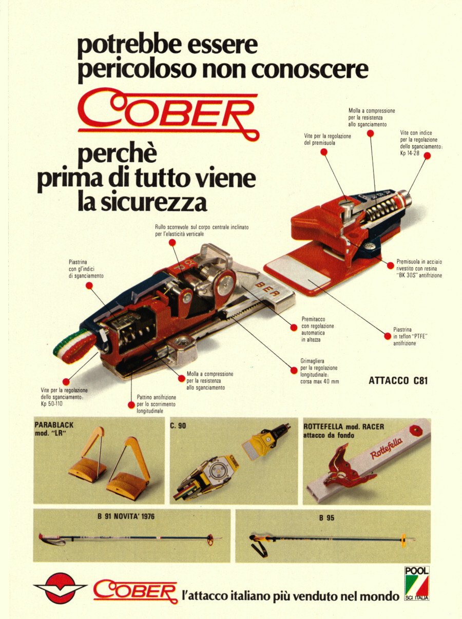 Cober l'attacco italiano più venduto al mondo. Advertising 1976 | Immagine principale