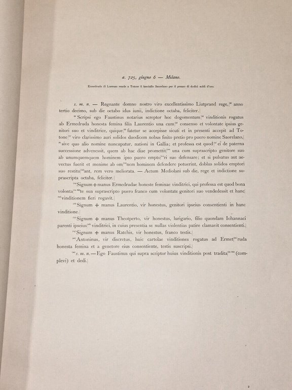 Codice Paleografico Lombardo Eliotipia Documenti Lombardia Prima del 1000 Hoepli