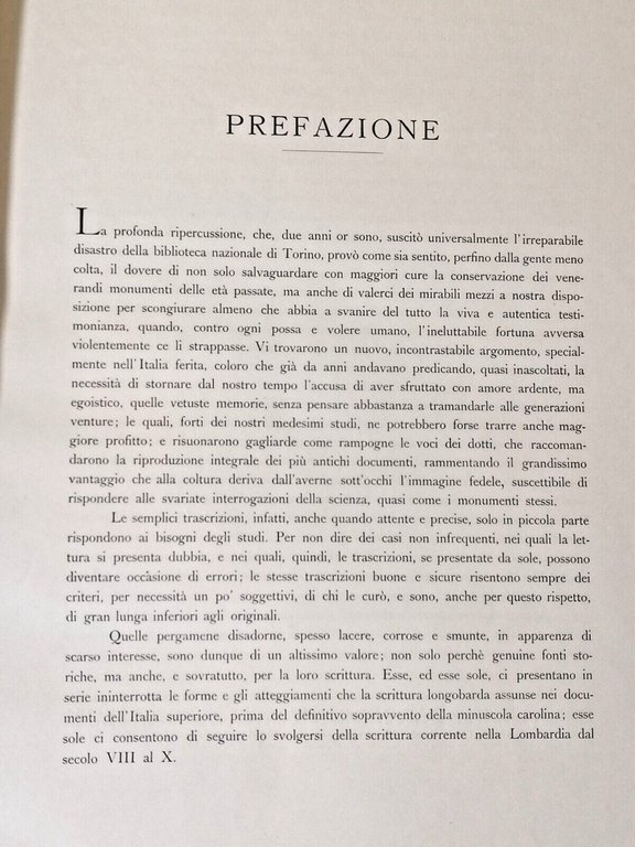 Codice Paleografico Lombardo Eliotipia Documenti Lombardia Prima del 1000 Hoepli