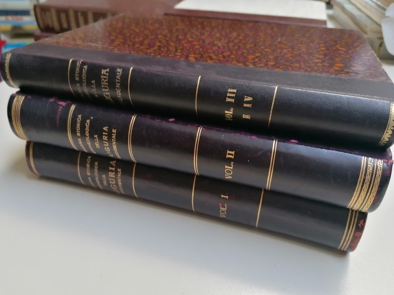 Collana Storica Archeologica Della Liguria Occidentale Libro 4 Volumi Completa