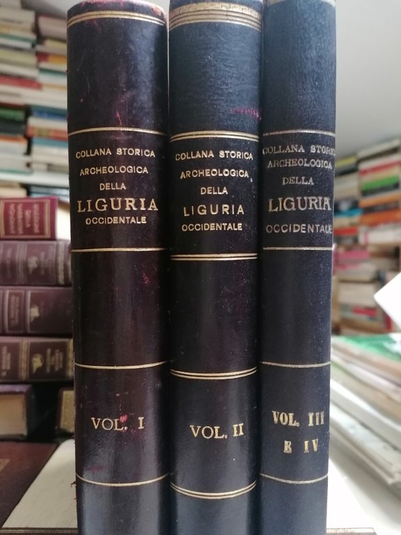 Collana Storica Archeologica Della Liguria Occidentale Libro 4 Volumi Completa