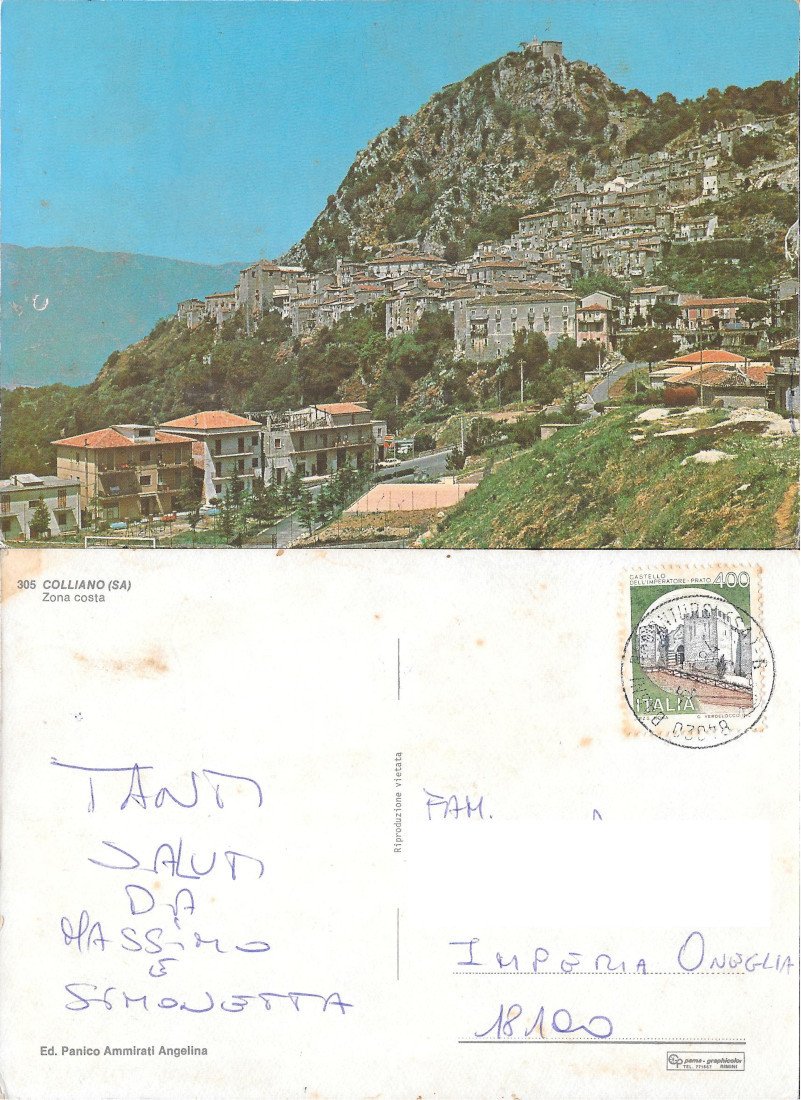 Colliano (SA) Zona costa. Viaggiata | Immagine principale