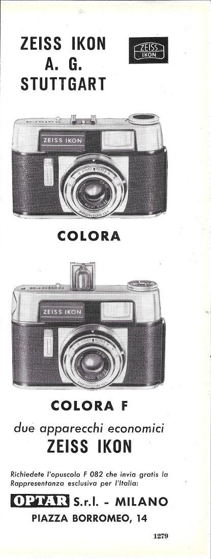 Colora Zeiss Ikon. Advertising 1964 | Immagine principale