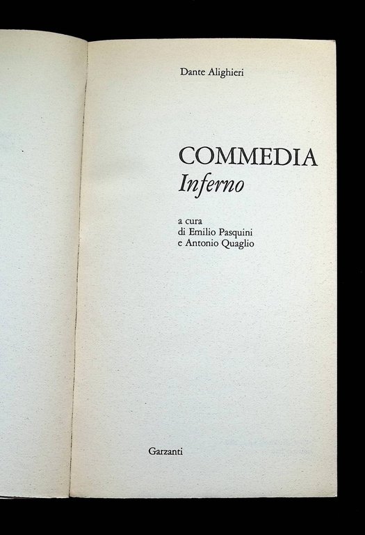Commedia - Inferno (I Grandi Libri)