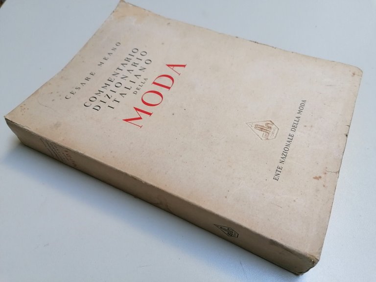 Commentario Dizionario Italiano Della Moda Libro Cesare Meano 1^ Edizione …