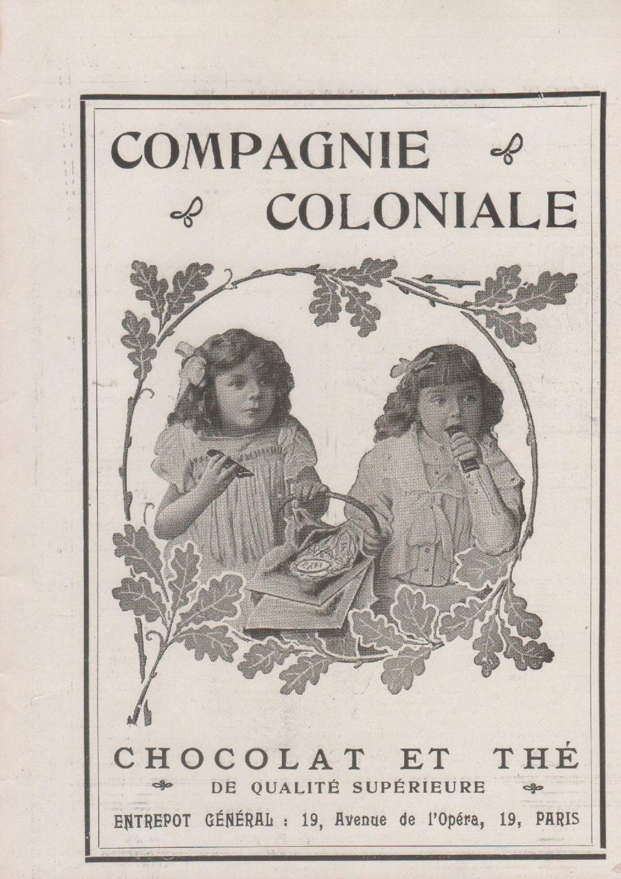 Compagnie coloniale. Chocolat e thé. Advertising 1911 | Immagine principale