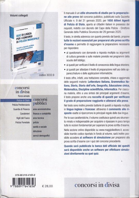 Concorso per 1650 allievi agenti di Polizia di Stato (G.U. …