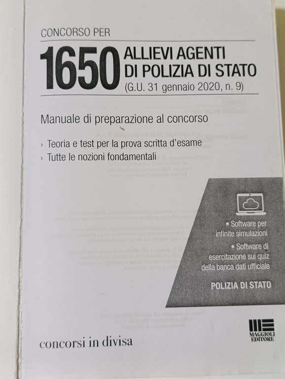 Concorso per 1650 allievi agenti di Polizia di Stato (G.U. …