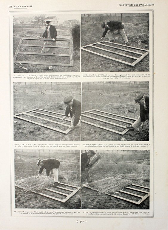 Confection des paillassons. Fronte/retro. Immagine 1927 | Immagine Gallery 2
