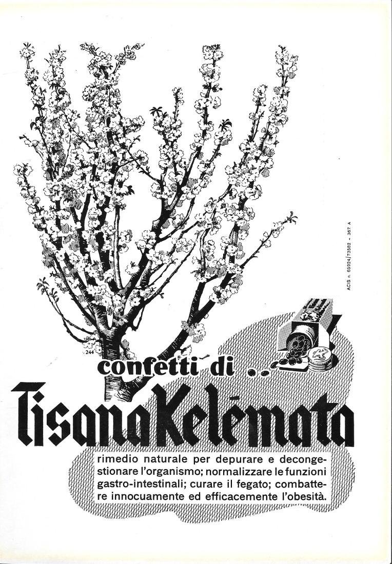 Confetti di Tisana Kelémata. Advertising 1962 | Immagine principale