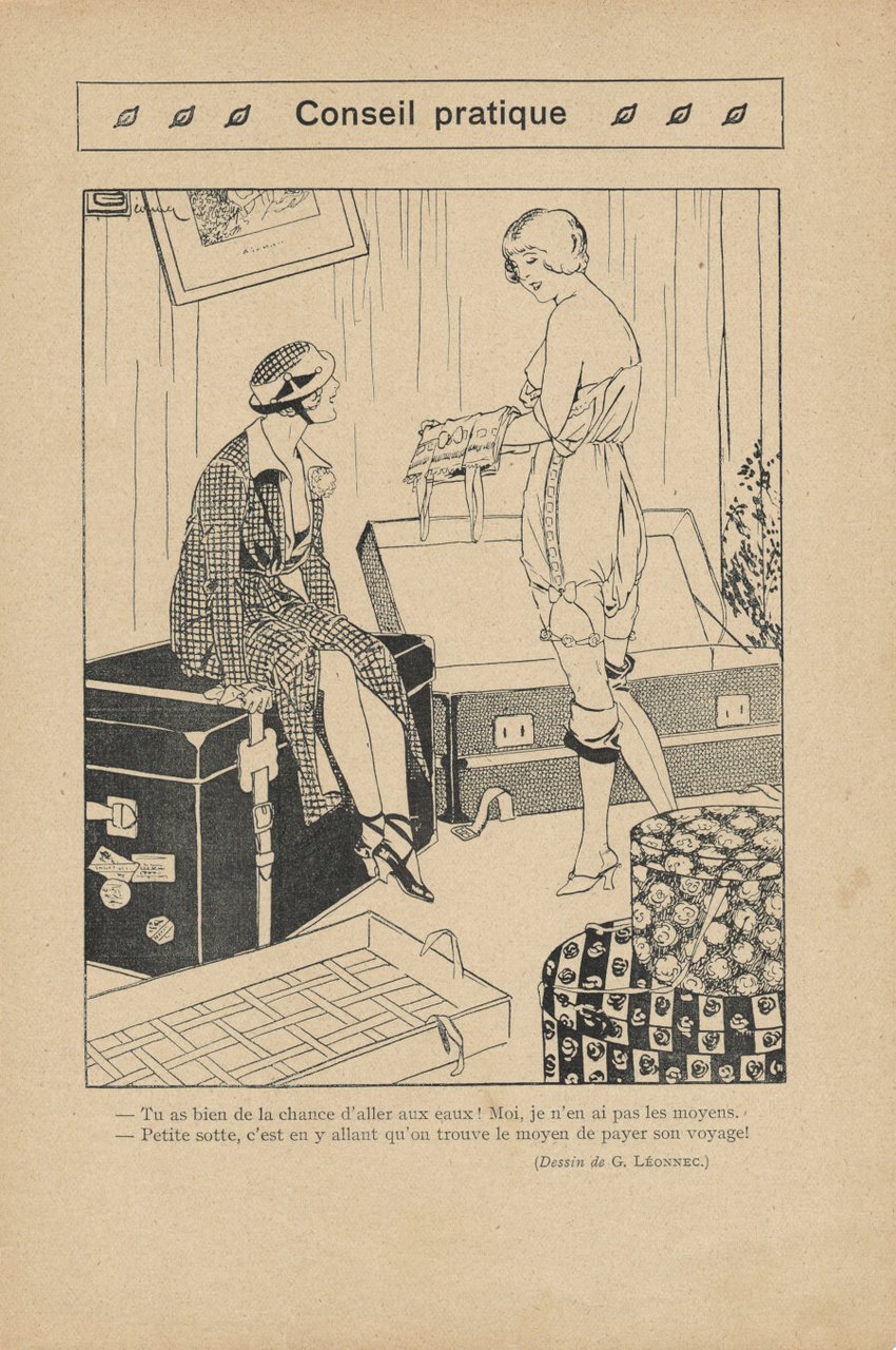 Conseil pratique. (ill. G. Leonnec). Stampa 1913 | Immagine principale