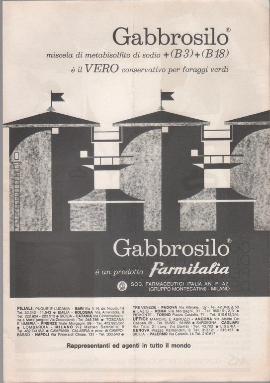 Contenitori Moplen-Ro Monteshell/ Gabbrosilo Farmitalia. Advertising 1965 | Immagine Gallery 2