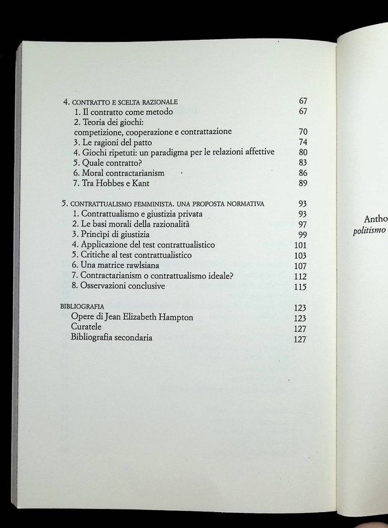 Contrattualismo Femminista Libro Martina Marras Hampton Castelvecchi 2022