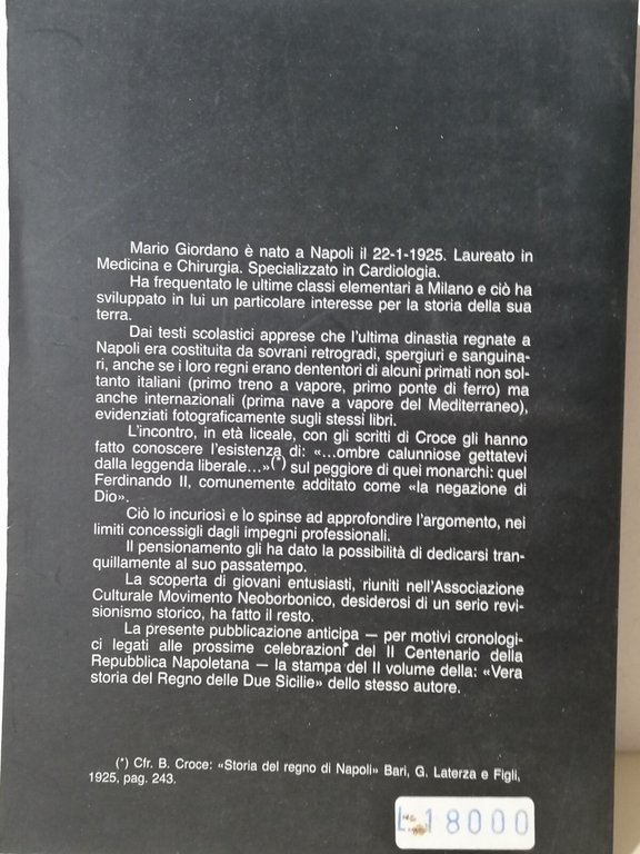 Controinformazione sulla Repubblica Napoletana Del 1799 Libro Giordano Napoli