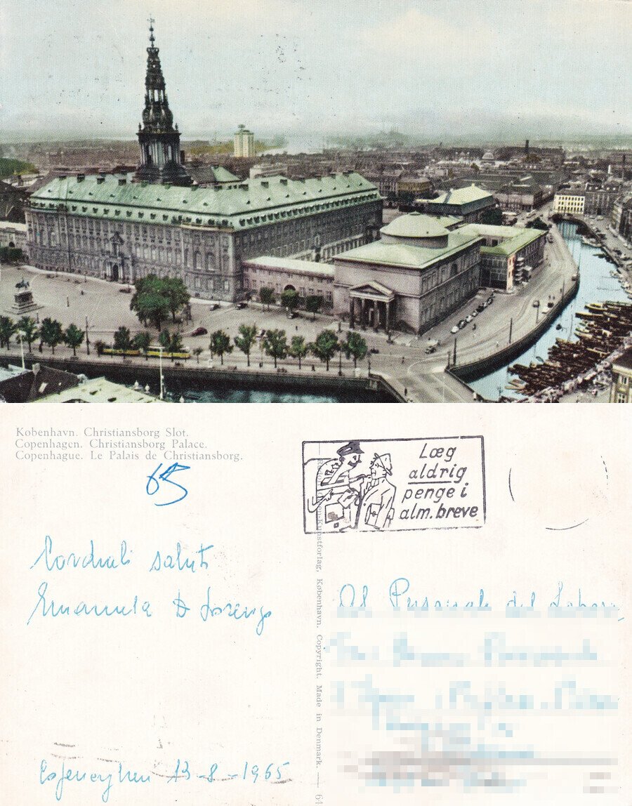 Copenaghen. Chiristiansborg Palace. Viaggiata 1965 | Immagine principale
