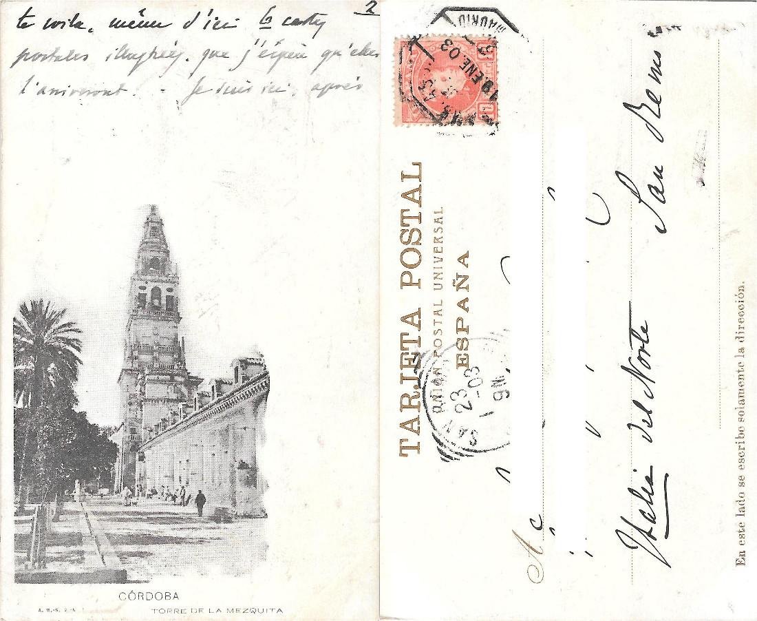Cordoba (SPA). Torre de la Mezquita. Viaggiata 1903 | Immagine principale