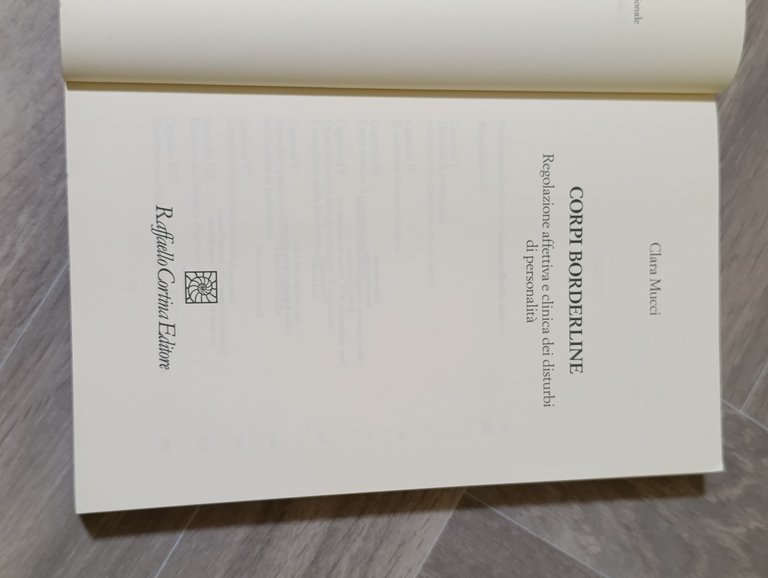 Corpi borderline. Regolazione affettiva e clinica dei disturbi di personalità