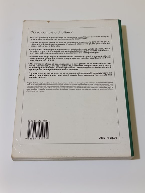 Corso completo di biliardo. Posizioni, angoli di incidenza e riflessione …