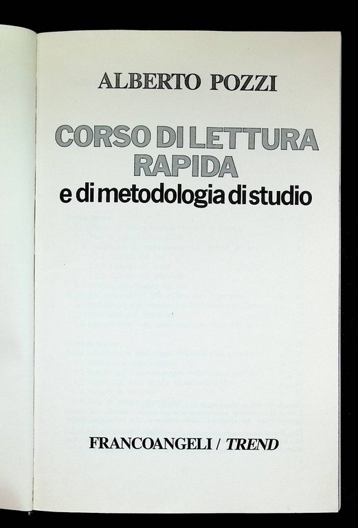 Corso di Lettura Rapida e di Metodologia di Studio Libro …
