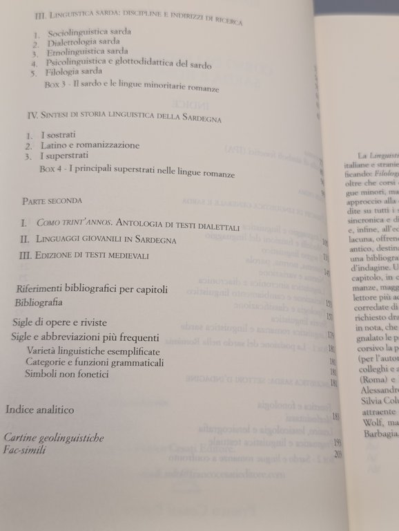 Corso di linguistica sarda e romanza