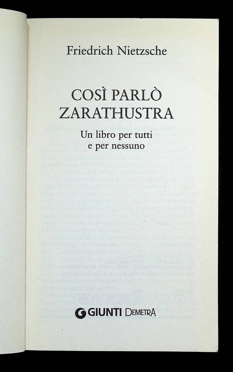Così parlò Zarathustra