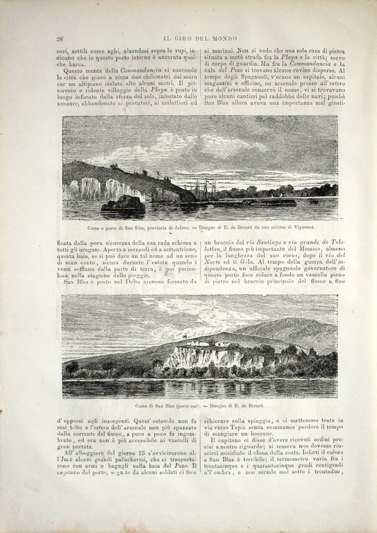 Costa dell'Alta California/San Elas; San Blas. Stampa 1864 | Immagine Gallery 2