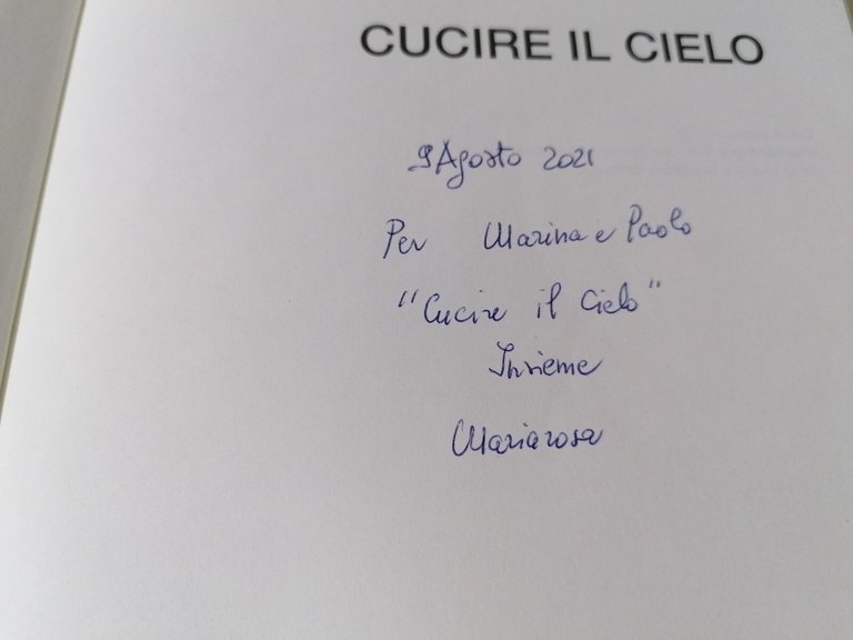 Cucire Il Cielo Racconti Sull'Opera Di Mariarosa Mutti AUTOGRAFATO Dedica …