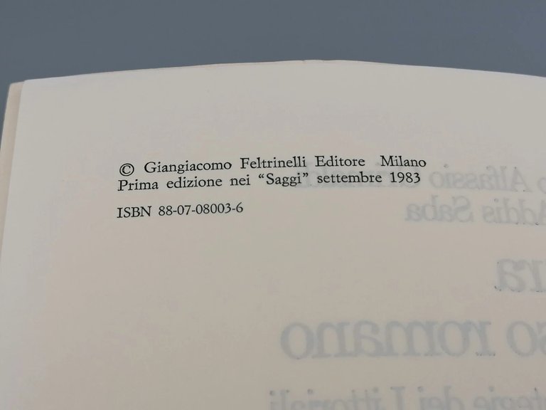 Cultura a Passo Romano Libro Alfassio Grimaldi Addis Saba Feltrinelli …