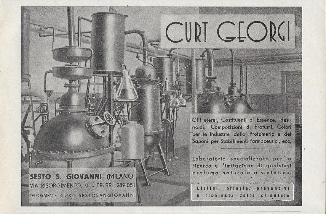 Curt Georgi. Olii eterei, costituenti di essenze, resinoidi ecc. Advertising … | Immagine principale