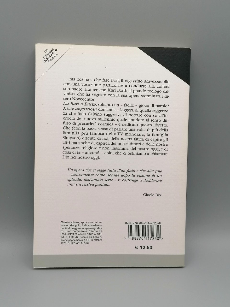 Da Bart a Barth - Teologia Simpson, Libro 2008 Salvarani …