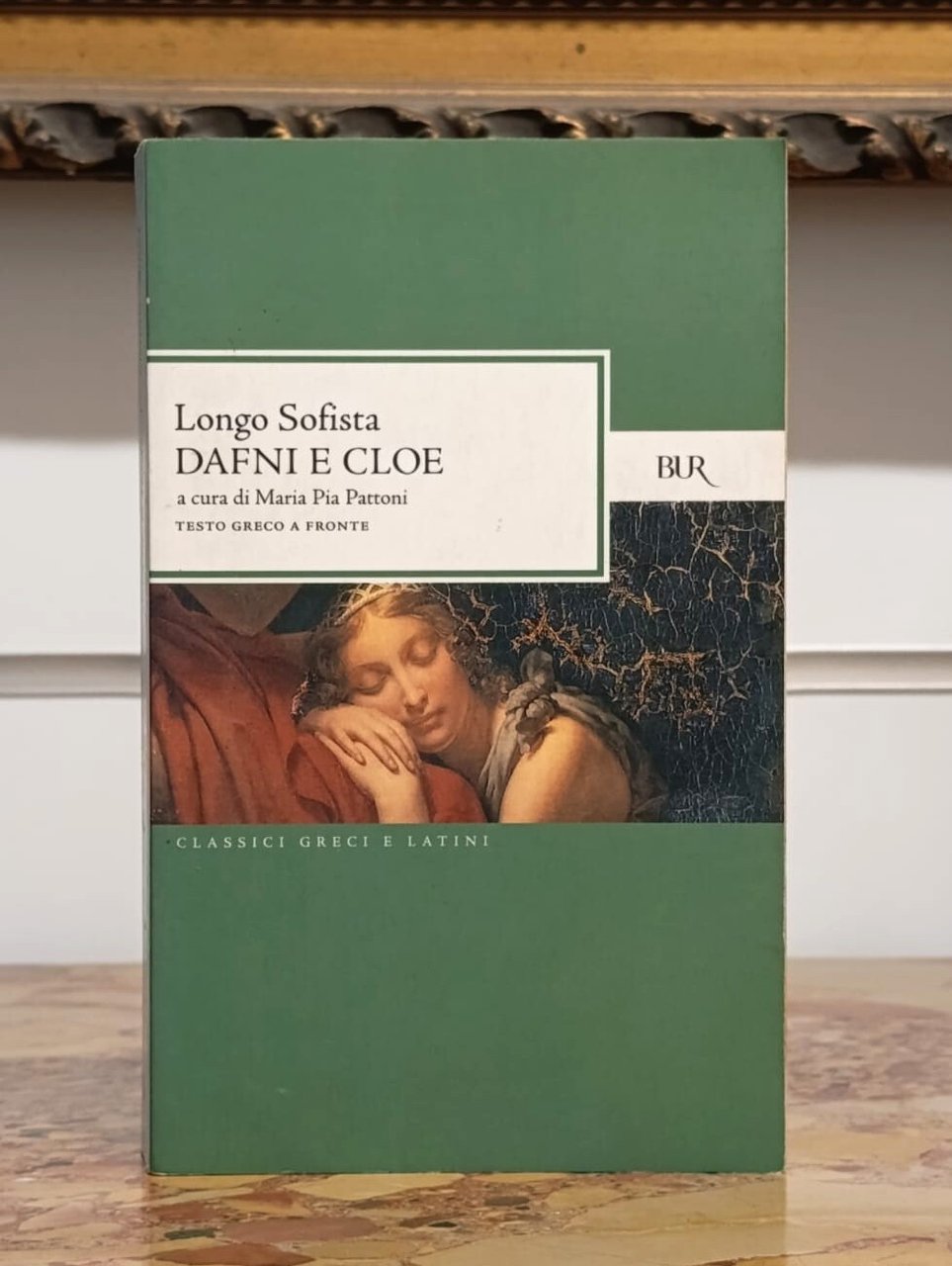 Dafni e Cloe. Testo greco a fronte | Immagine principale