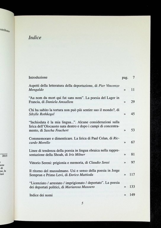 Dal Buio Del Sottosuolo Poesia e Lager Libro Cavaglion Franco … | Immagine Gallery 10