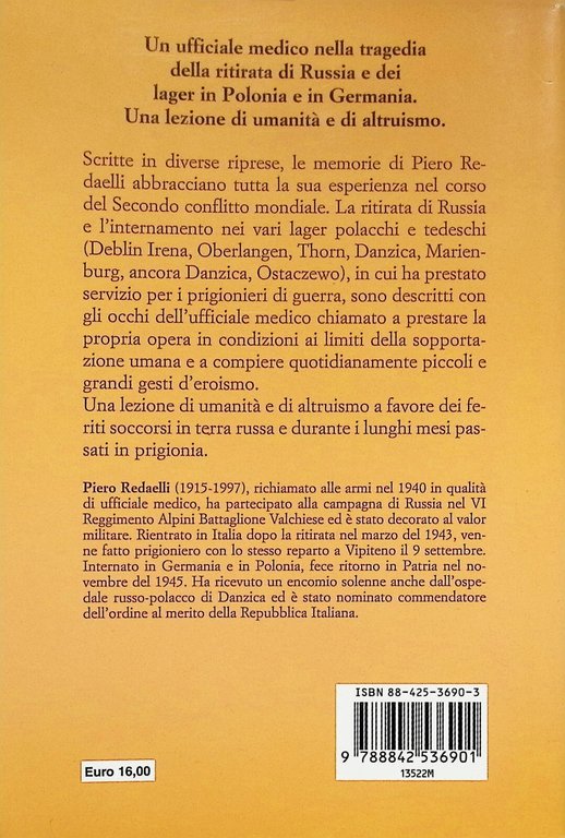 Dalla Steppa Russa al Duomo di Danzica Libro Redaelli Mursia …