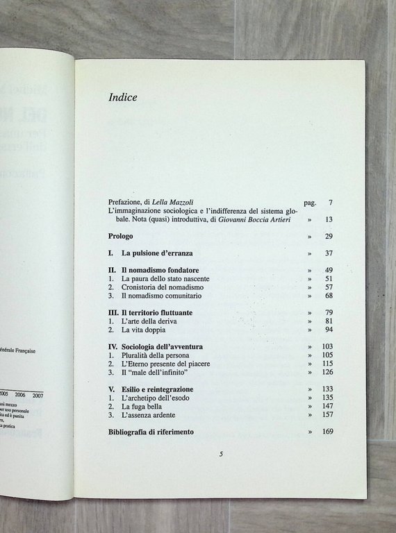 Del Nomadismo Per Una Sociologia dell'Erranza Libro Maffesoli Frango Angeli …