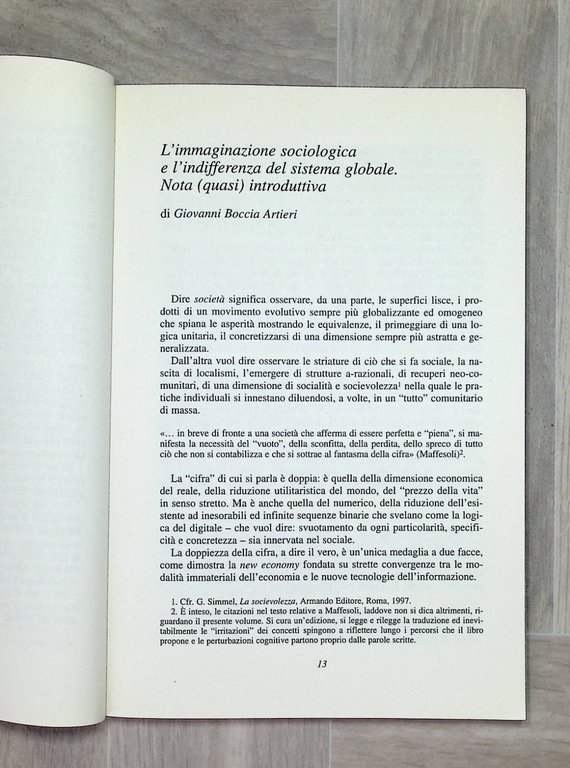 Del Nomadismo Per Una Sociologia dell'Erranza Libro Maffesoli Frango Angeli …